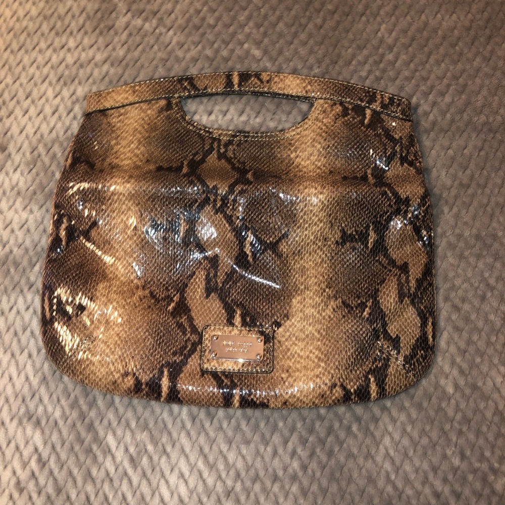 Preloved Nine West Reptile Clutch B11 - Picture 6 of 8